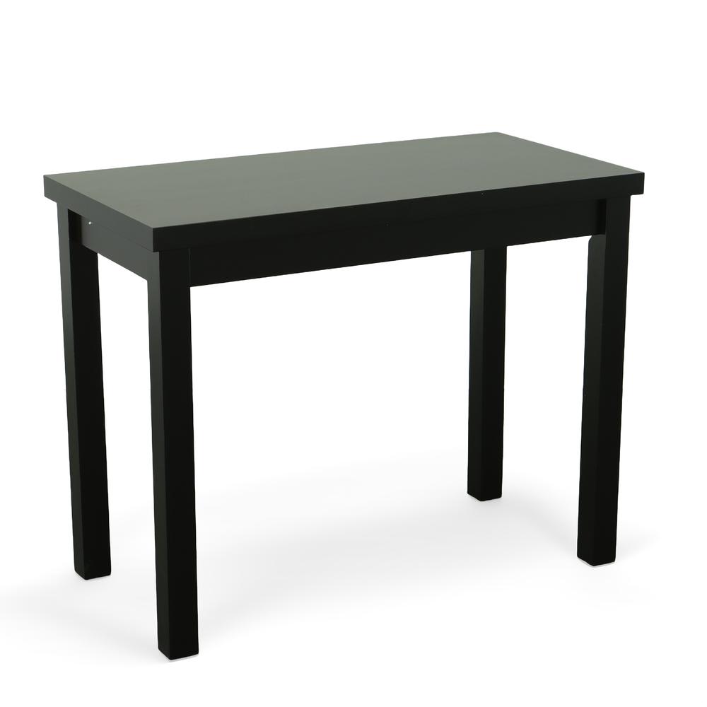 Angle. Carolina Chair & Table - Waverly Thick Top Bar Table - Antique Black - Antique Black.