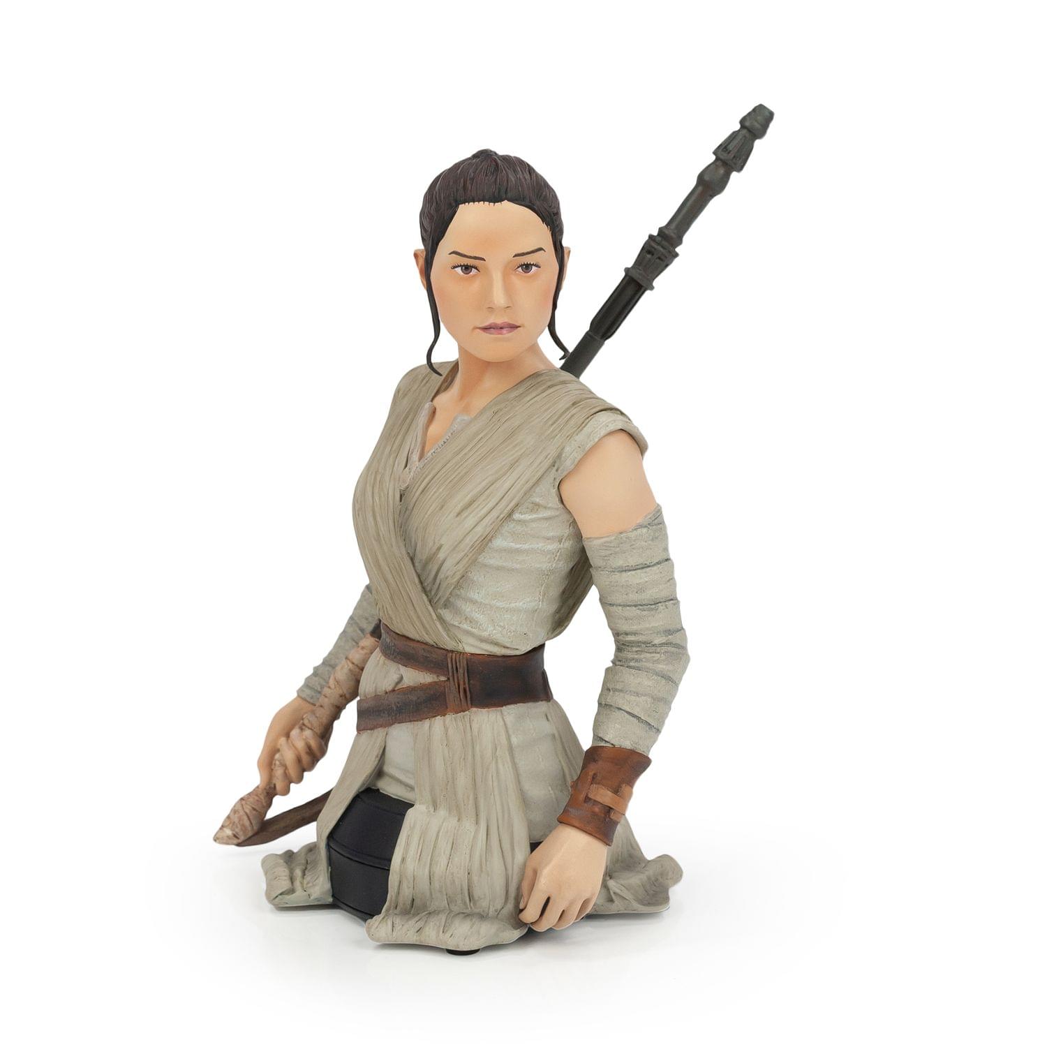 Alt View 10. Star Wars - Star Wars: The Force Awakens Rey Figure Statue | 6-Inch Character Resin Bust - Brown.