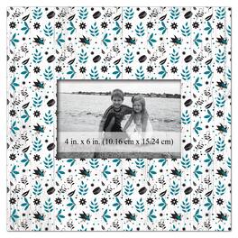 Fan Creations - San Jose Sharks 10'' x 10'' Floral Pattern Frame - Multicolor