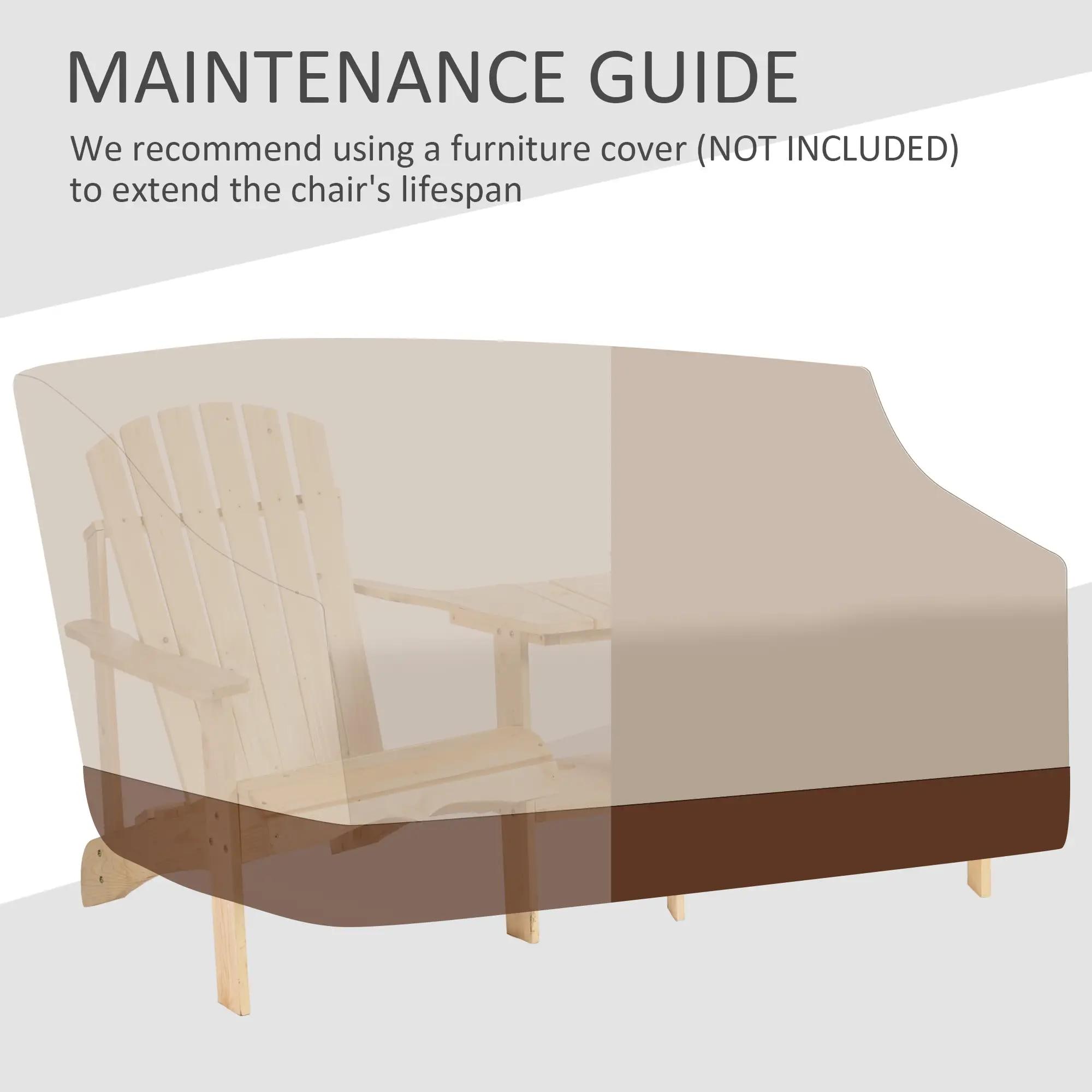 MAINTENANCE GUIDE

We recommend using a furniture cover (NOT INCLUDED) to extend the chair's lifespan.