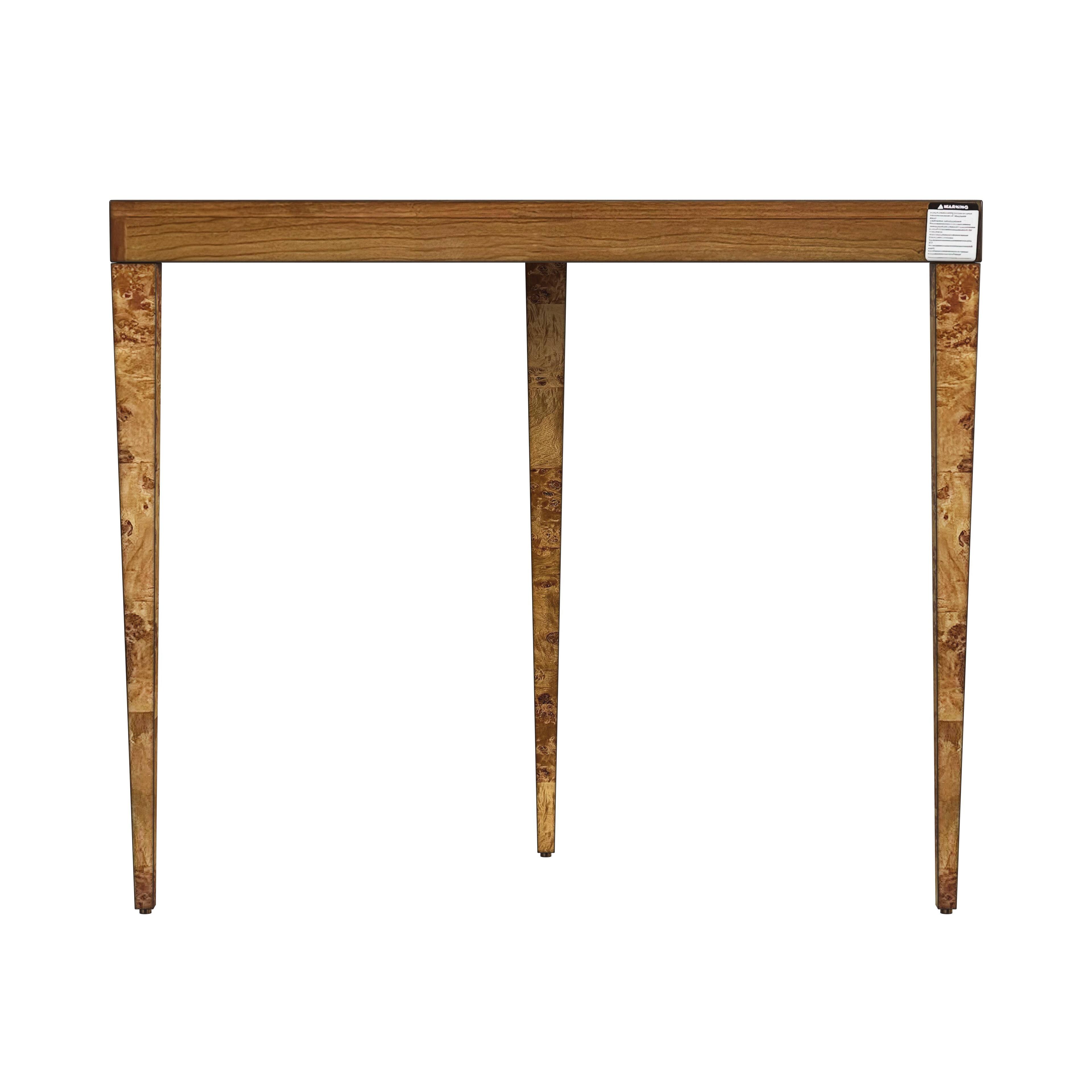 Butler Specialty Ingrid 36 in. W Demilune Wood Traditional Burl Console ...