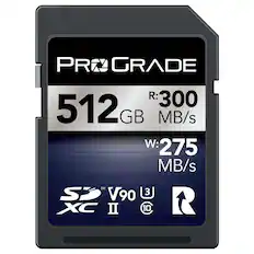 PR GRADE
512 GB
R: 300 MB/s
W: 275 MB/s
TM Si V90 XC II