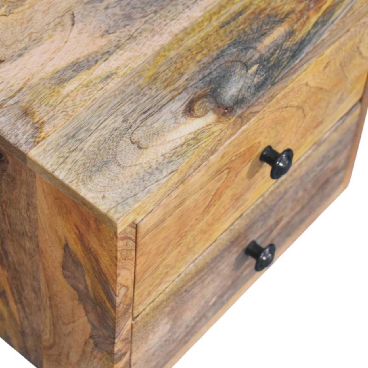 Alt View 1. Artisan Furniture - Artisan Furniture Solid Wood Solis 2-Drawer Oak-ish Wall Mounted Nightstand - Oak.