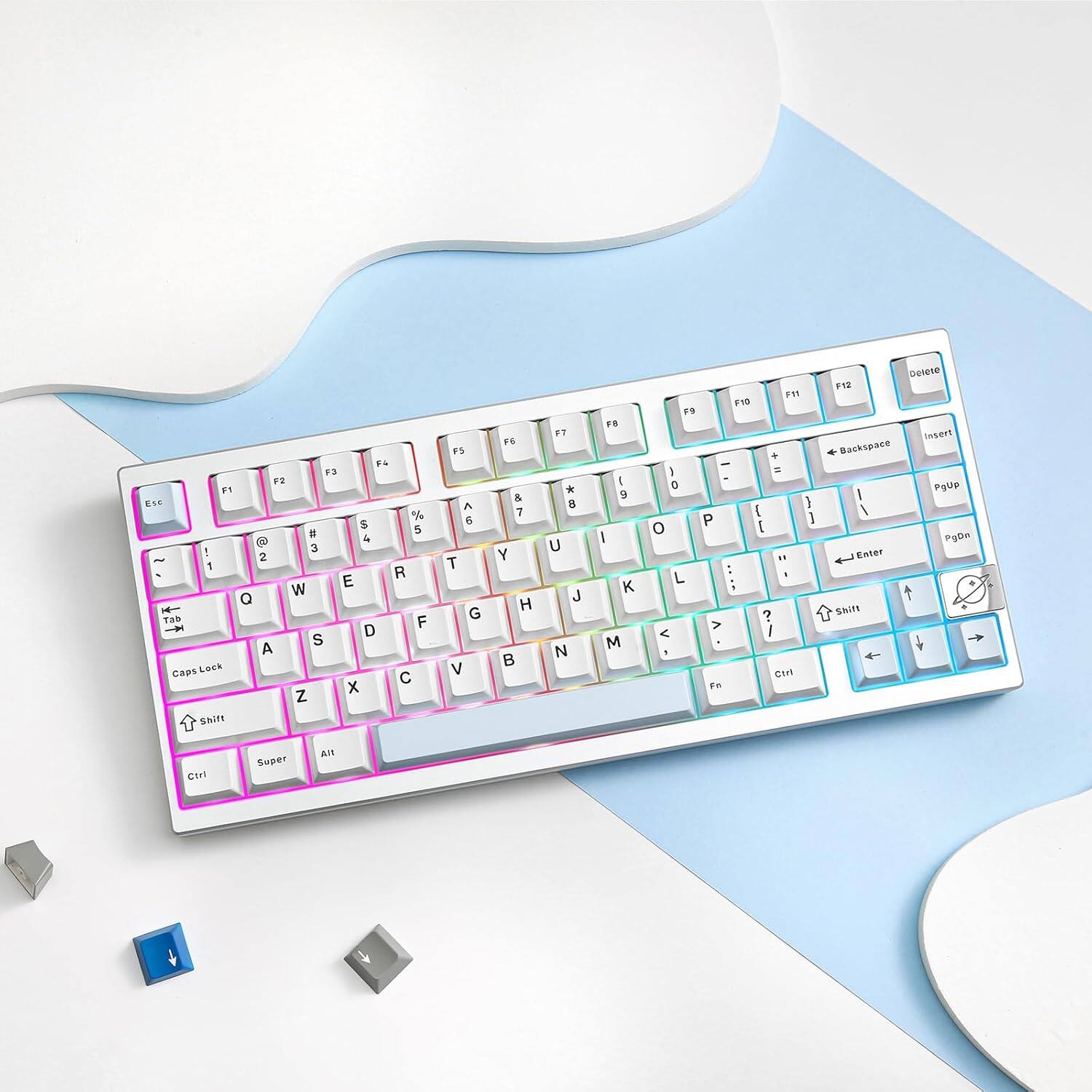 F1 F2 F3 F4 F5 F6 F7 F8 F9 F10 F11 F12 Esc 1 2 3 4 5 6 7 8 9 0 - = Backspace Tab Q W E R T Y U I O P [ ] \ Caps Lock A S D F G H J K L ; ' Enter Shift Z X C V B N M , . / Shift Ctrl Fn Alt Super Insert Delete PgUp PgDn Home End Page Up Page Down