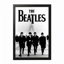 PopMarket - The Beatles - Beatles - Eiffel Tower 11x17 Framed Gel Coat - Multicolor