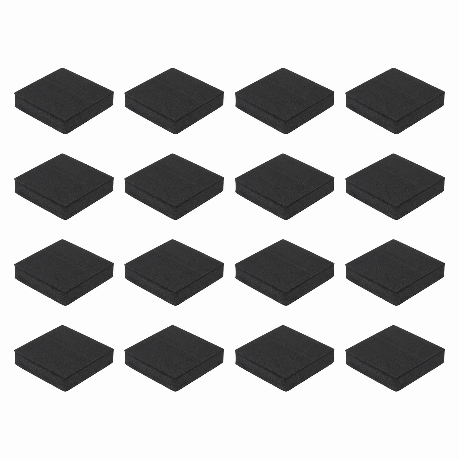 Unique Bargains - Single Sided Speaker Isolation Pads 60x60x15mm Square EVA Acoustic Foam Anti-Vibration Feet for Speaker Subwoofer, 16pcs - Black price history on PriceWatchPro