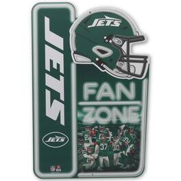 Open Road Brands - 13" x 19.5" Fan Zone Metal Sign - Green