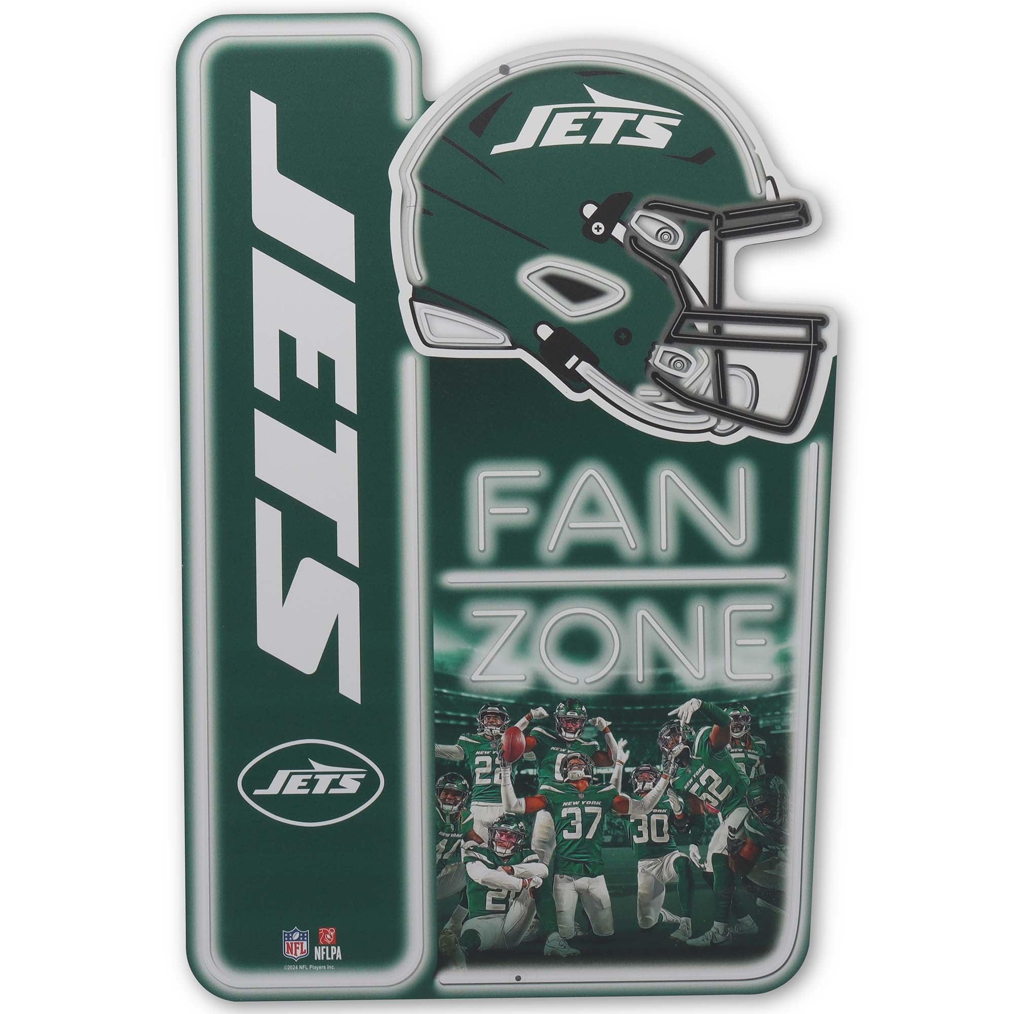 13" x 19.5" Fan Zone Metal Sign