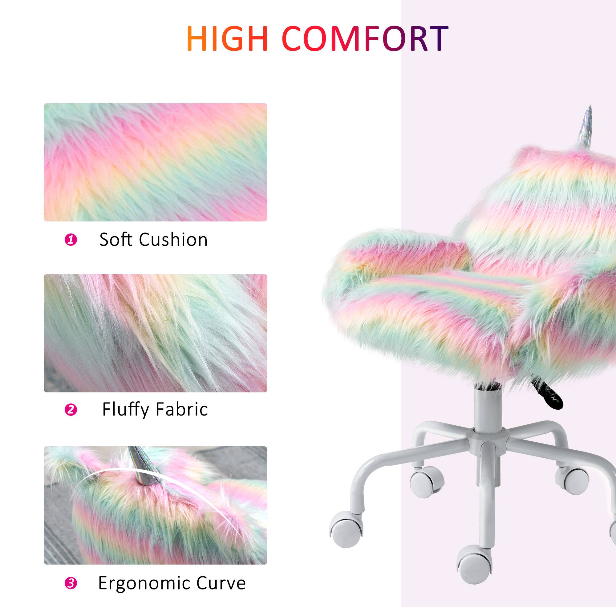 HIGH COMFORT
1. Soft Cushion
2. Fluffy Fabric
3. Ergonomic Curve