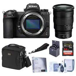 Bundle - Nikon - Z 6II Mirrorless Camera with f/2.8 S Lens,U3 SDXC Memory Card,Multi-Device Shoulder Bag,Filter Kit with UV,Glass