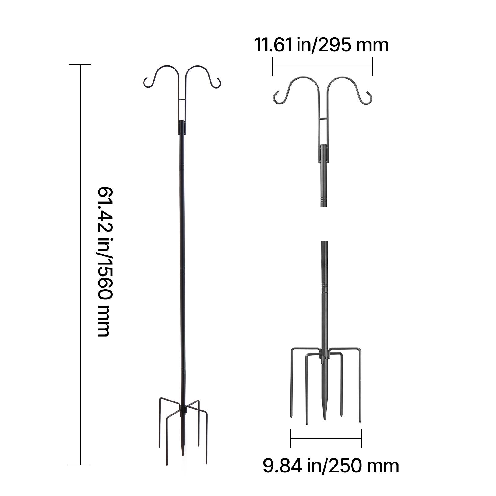 11.61 in/295 mm  
61.42 in/1560 mm  
9.84 in/250 mm