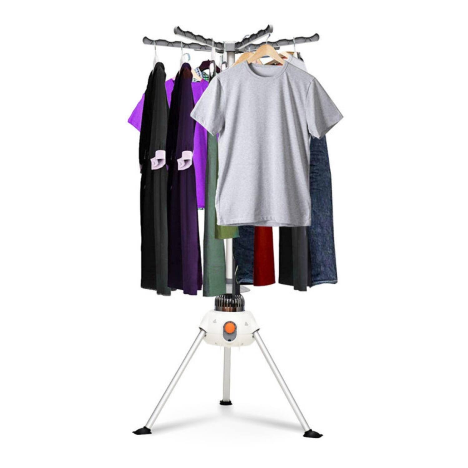 Alt View 4. LUCKY ONE - Portable Ventless Folding Clothes Dryer with Timer - 22 lbs Capacity for Apartment Dorm - Blue.