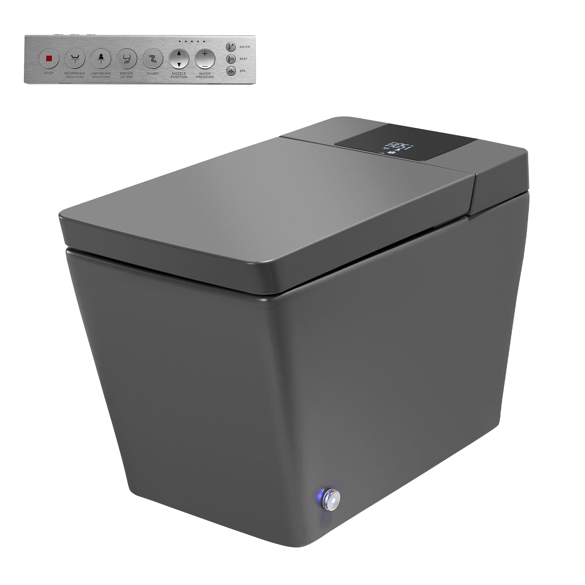 Boyel Living - Smart Toilet Flagship Model Heated Seat Multi Wash Radar Sensor Auto Flush with Remote - Gray price history on PriceWatchPro