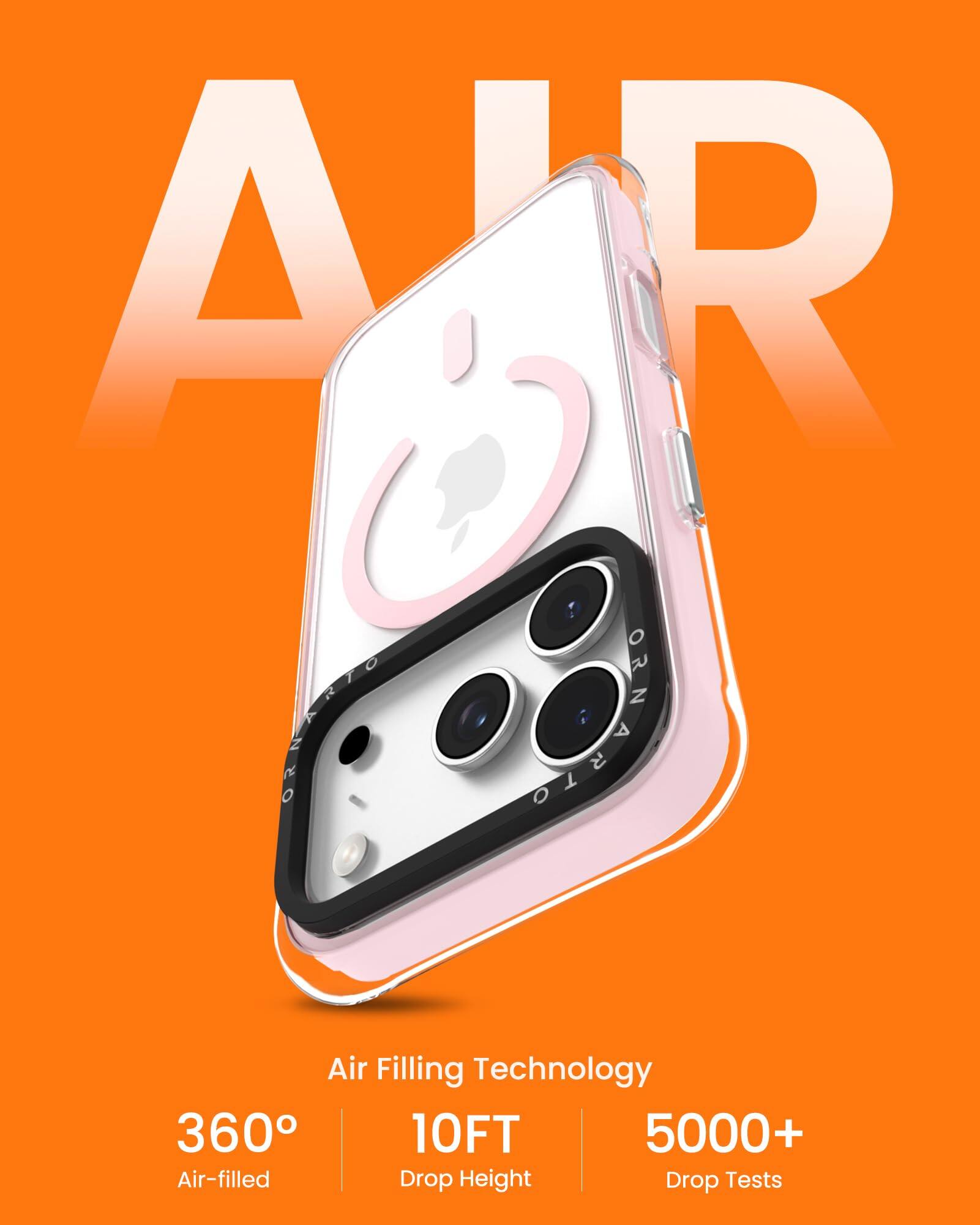 Air Filling Technology  
360° Air-filled  
10FT Drop Height  
5000+ Drop Tests