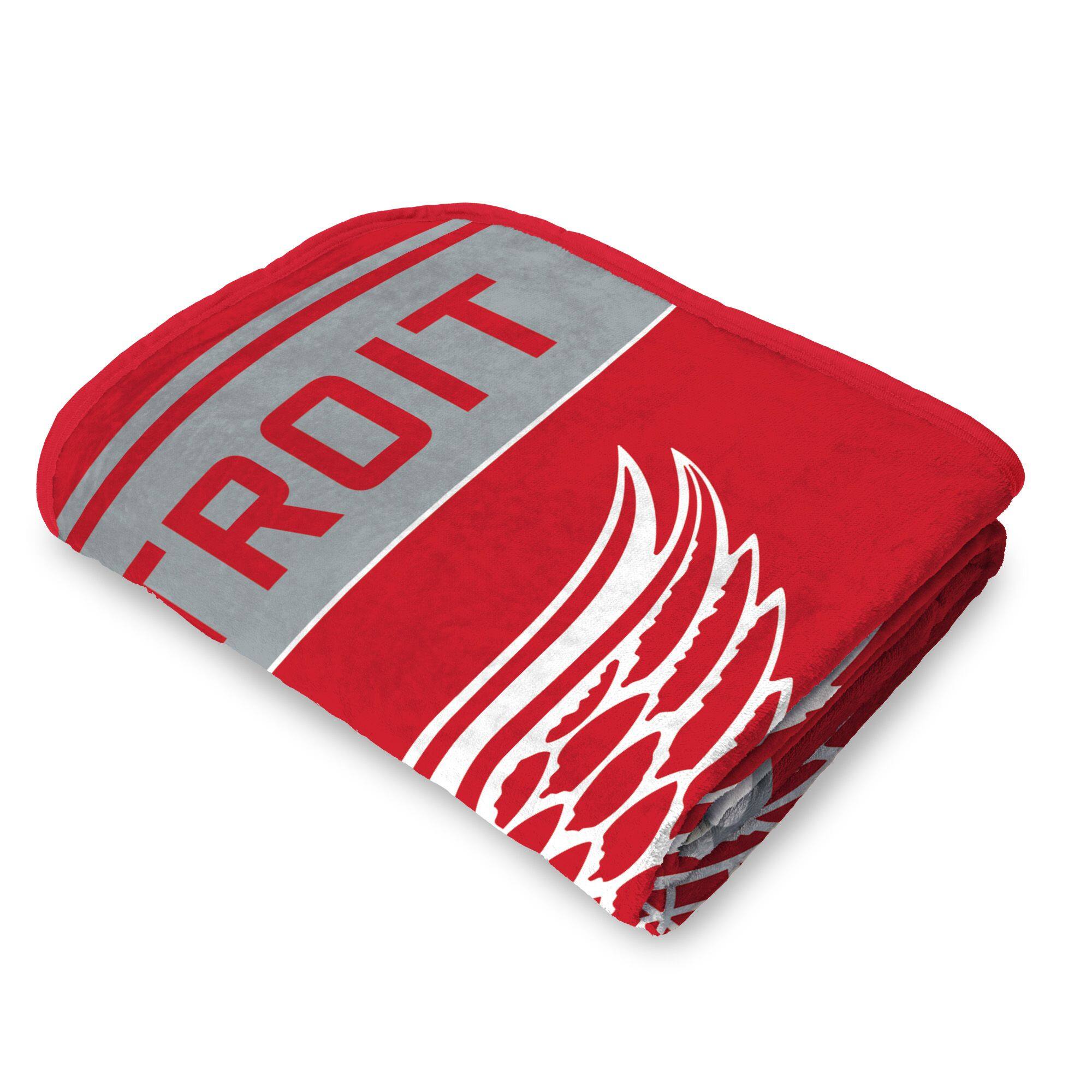 Back. Sweet Home Collection - NHL Detroit Red Wings 46" x 60" Microfiber Plush Throw Blanket - Red.