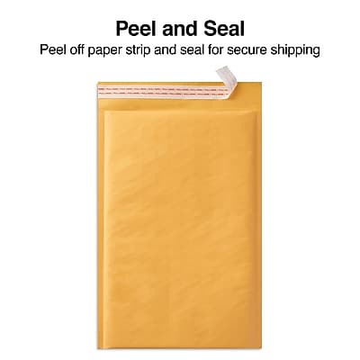 Peel and Seal

Peel off paper strip and seal for secure shipping