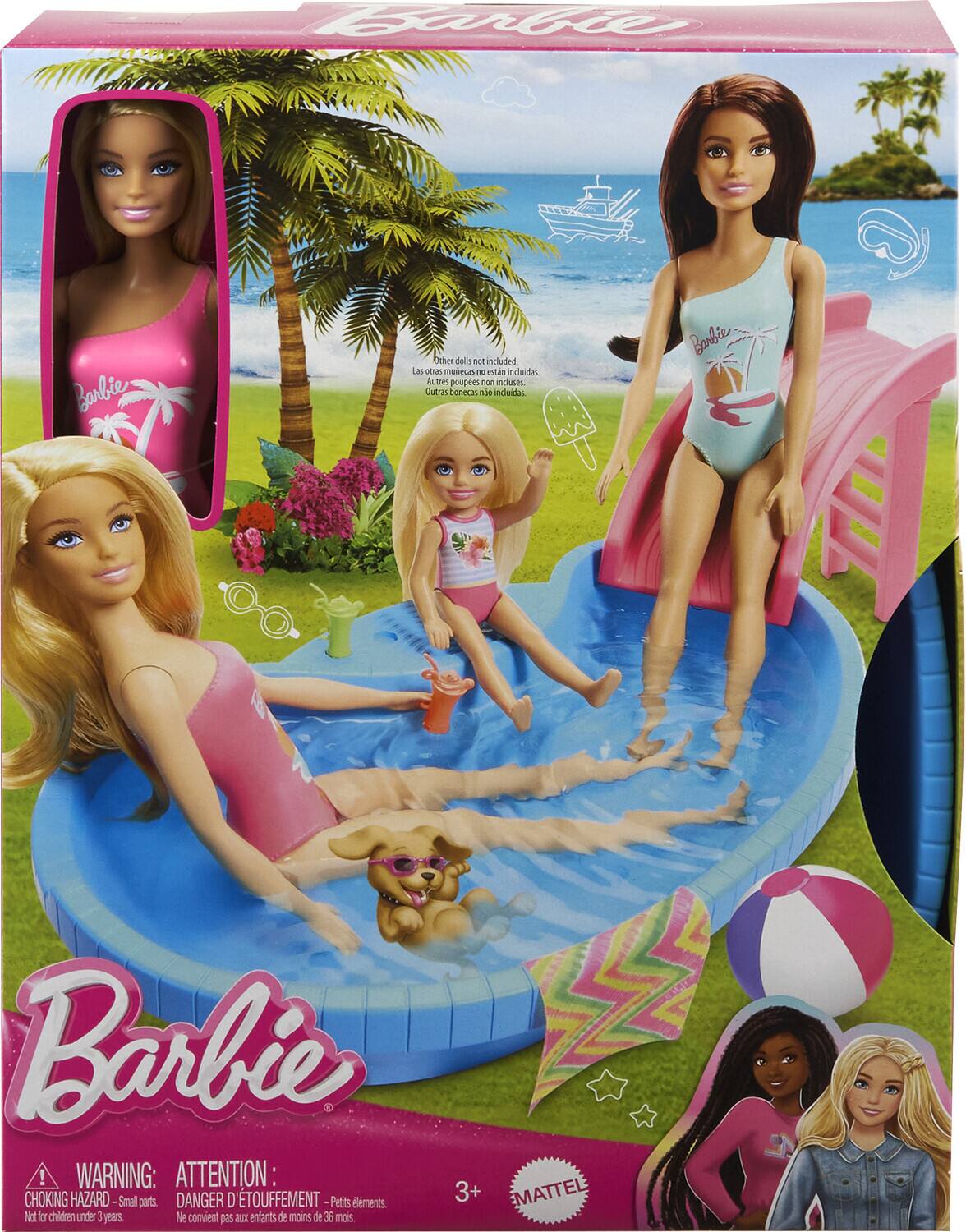 Barbie

Other dolls not included. Las otras muñecas no están incluidas. Autres poupées non incluses. Outras bonecas não incluídas. Barbie!

WARNING: ATTENTION: CHOKING HAZARD - Small parts. DANGER D'ÉTOUFFEMENT - Petits éléments. Not for children under 3 years. Ne convient pas aux enfants de moins de 36 mois.

3+

MATTEL