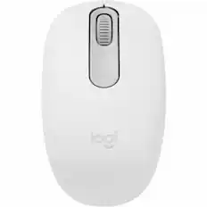 Front. Logitech - Logitech M196 Bluetooth Wireless Mouse, Compact and Portable Mouse for Laptops, Tablets and More, 12-Month Battery - White.