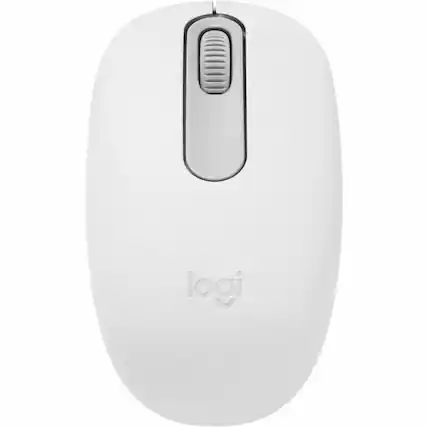 Front. Logitech - Logitech M196 Bluetooth Wireless Mouse, Compact and Portable Mouse for Laptops, Tablets and More, 12-Month Battery - White.