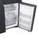 Alt View 18. Samsung - BESPOKE 23 cu. ft. 4-Door Flex French Door Counter Depth Smart Refrigerator with Customizable Panel Colors - Matte Black Steel.