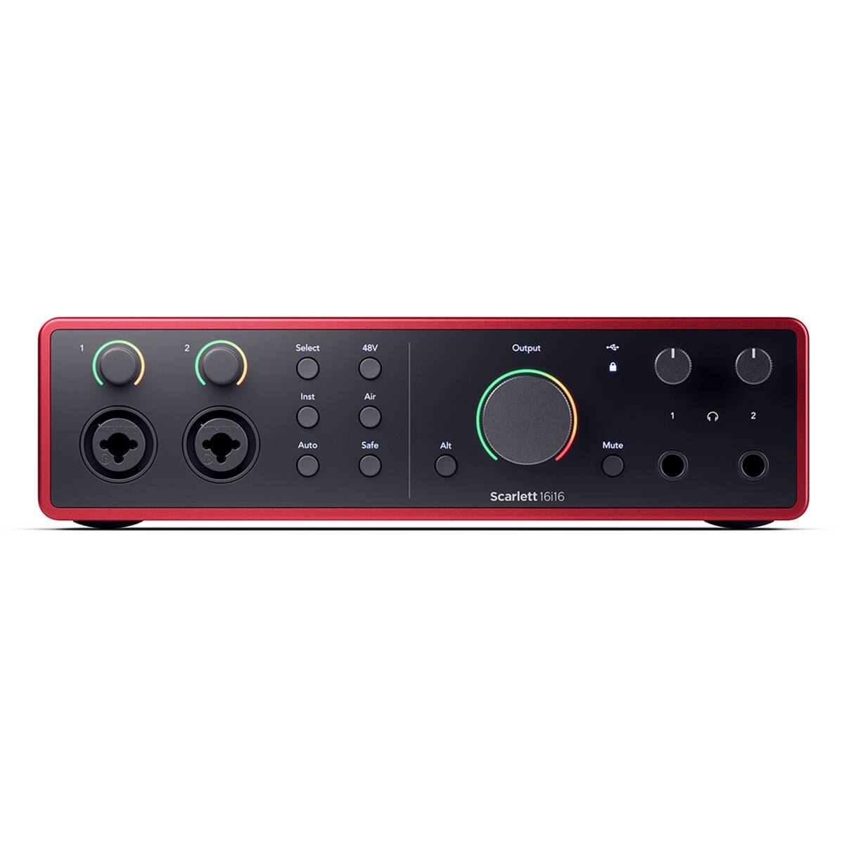 1 2 Select 48V Output I I Inst Air 1 2 Auto Safe Alt Mute Scarlett 16i16