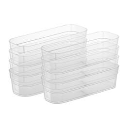 Sterilite - Narrow Storage Trays for Desktop & Drawer Organizing, (24 Pack) - Clear