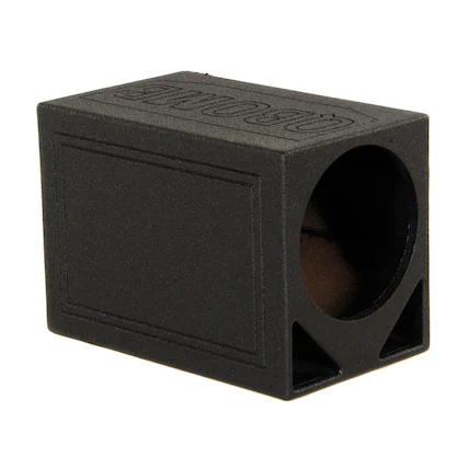 Front. QPower - Q Power QBOMB12TB Single 12" Triangle Ported Car Audio Subwoofer Box Enclosure - Black.