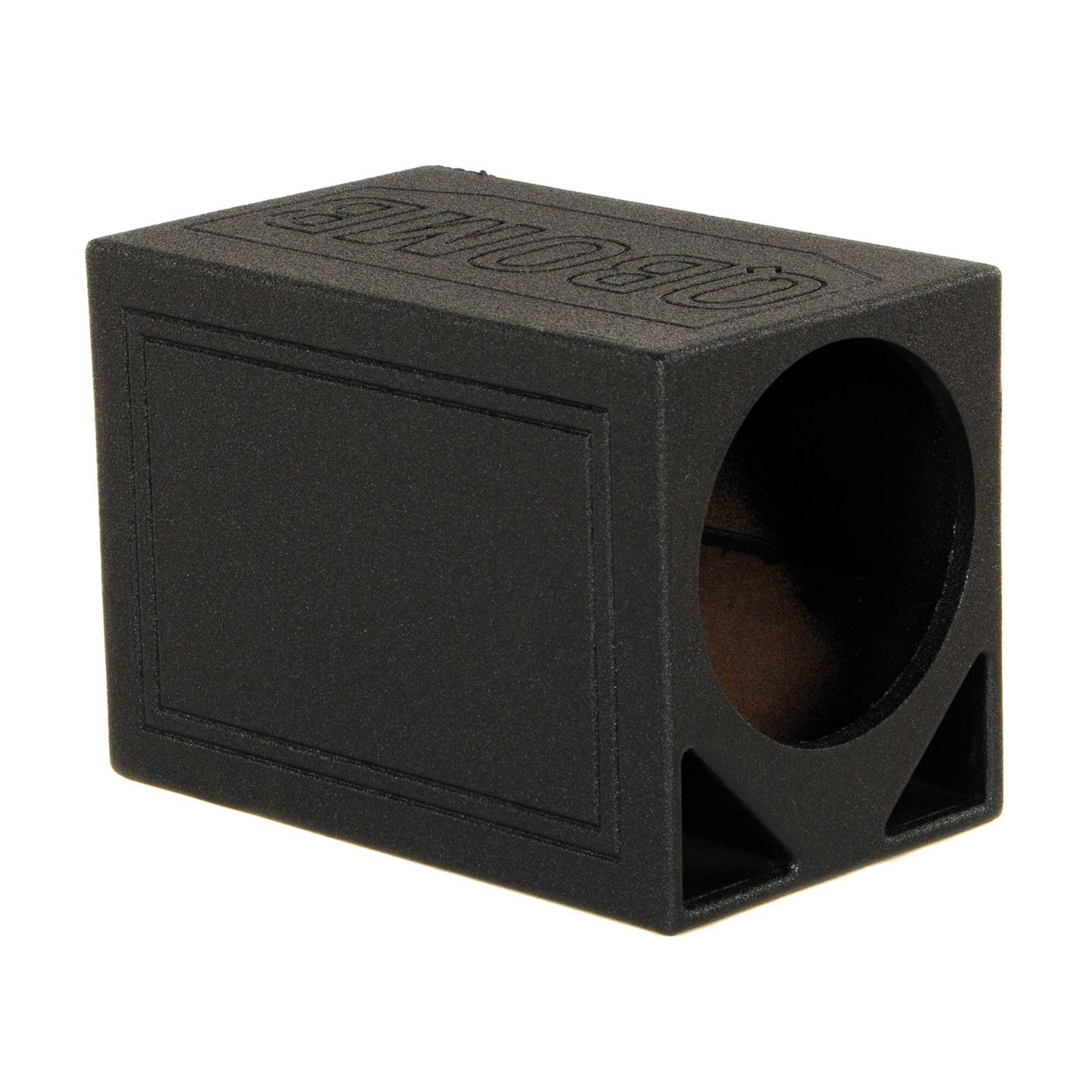 Front. QPower - Q Power QBOMB12TB Single 12" Triangle Ported Car Audio Subwoofer Box Enclosure - Black.