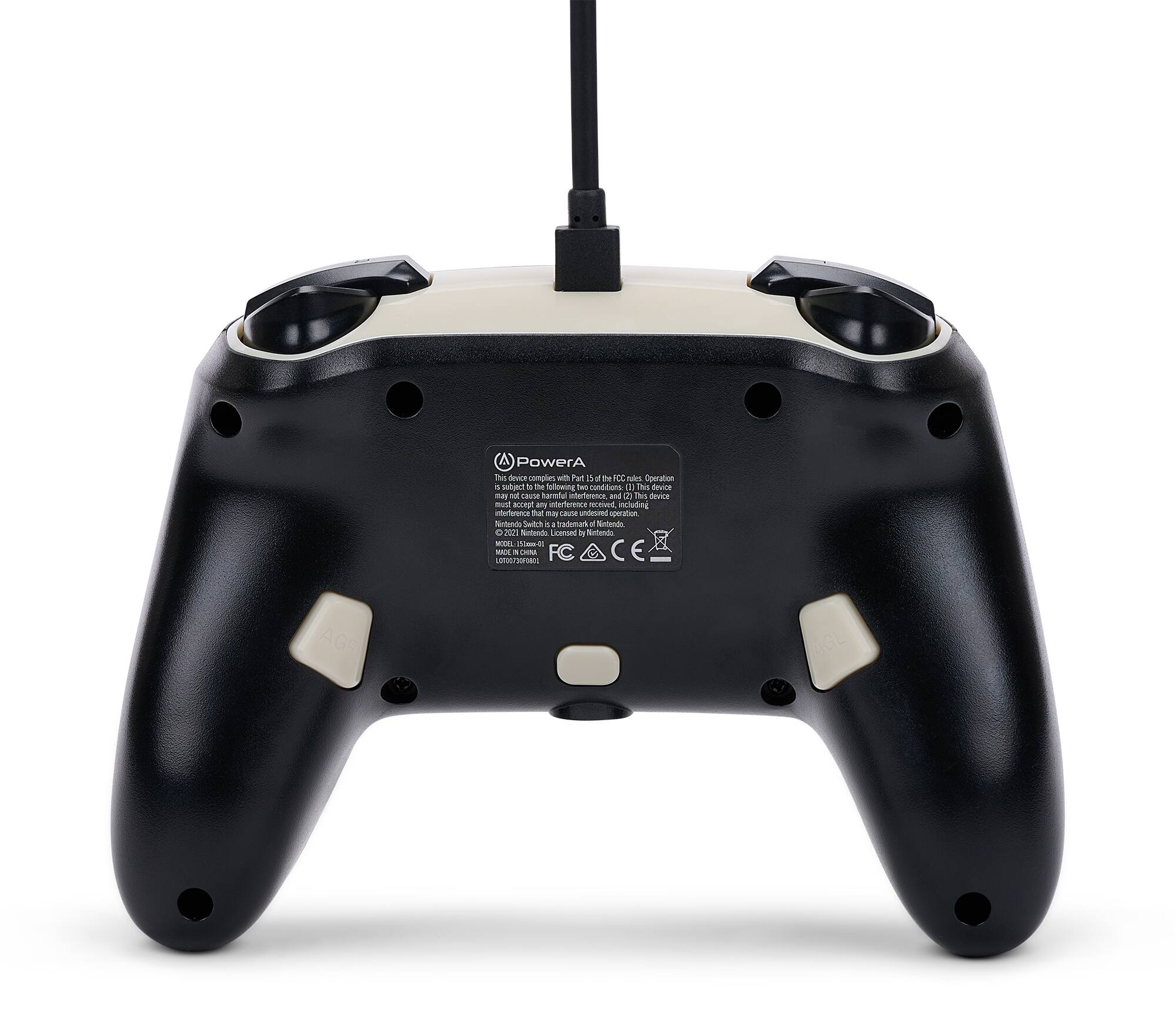 Back. PowerA - Enhanced Wired Controller for Nintendo Switch - Power-Up Mario.