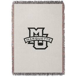 Chad & Jake - Marquette Golden Eagles Woven Blanket - White