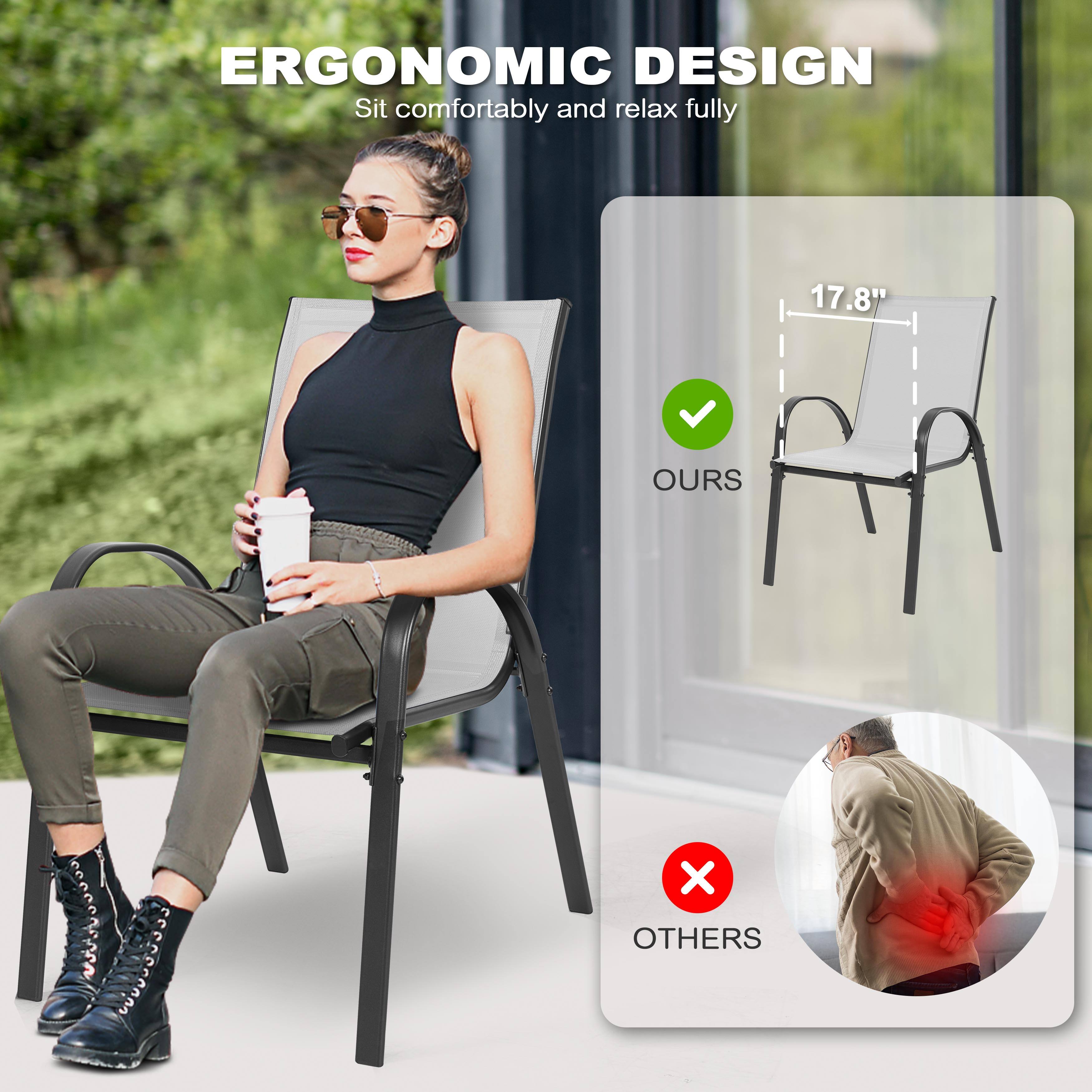 ERGONOMIC DESIGN  
Sit comfortably and relax fully  

17.8"  

OURS  
OTHERS
