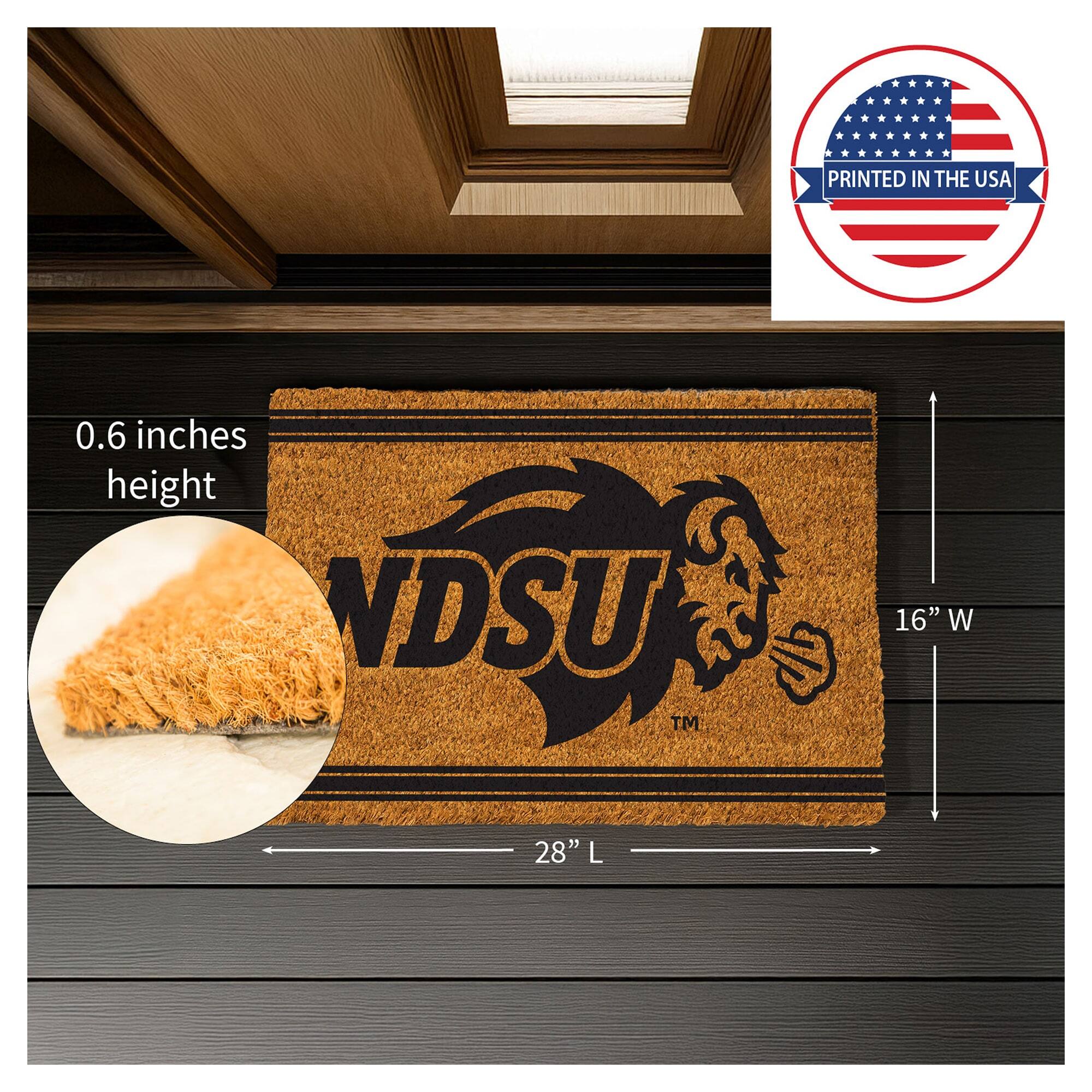 PRINTED IN THE USA  
0.6 inches height  
NDSU™  
16" W  
28" L