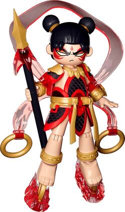 PopMarket - Blokees - Herospire - Armor Version - 08: Nezha (Mythical Aspect) Model Kit - COLLECTIBLES - Multicolor
