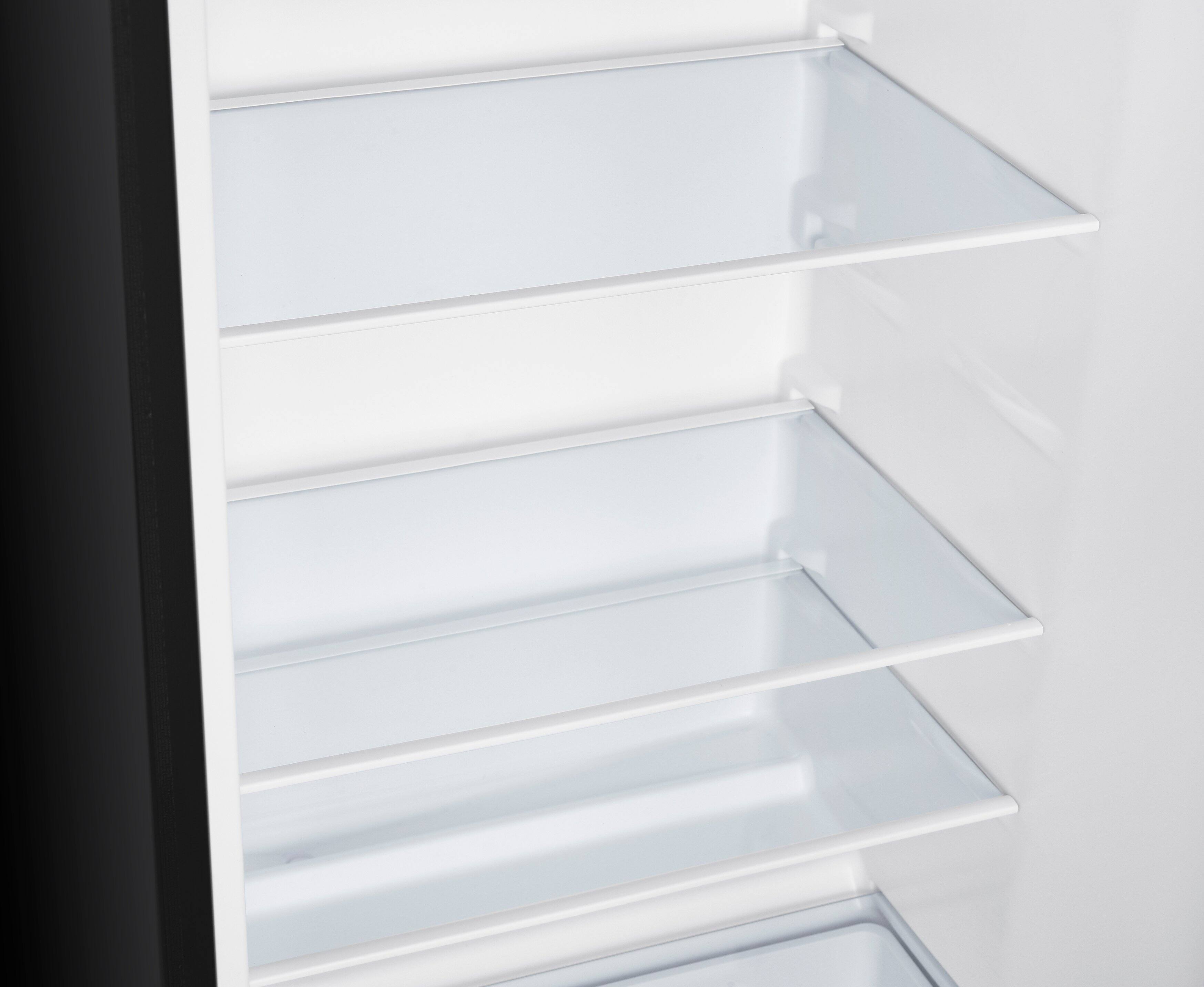 Alt View 1. Premium Levella - 7.3 CuFt Top-Mount Refrigerator in Black with Three Door Balconies - Black.