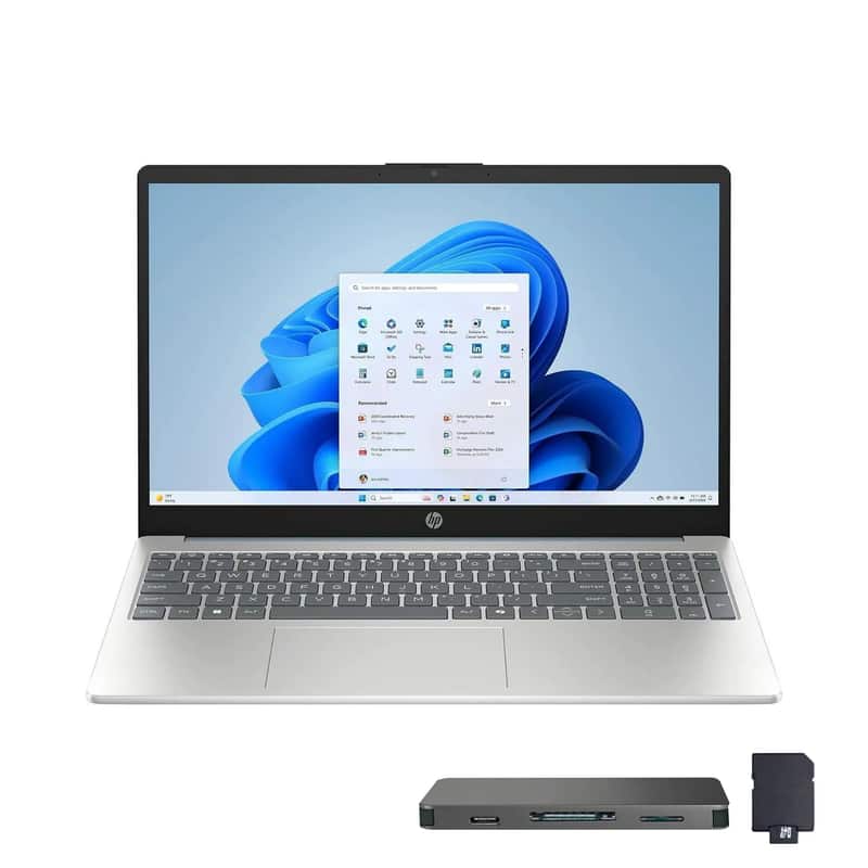 HP - 15.6" FHD Touchscreen Laptop,Intel i3-N305,Intel UHD Graphics,8GB RAM,256GB SSD+1TB Dock Set,Wi-Fi 6,Win 11 - Blue