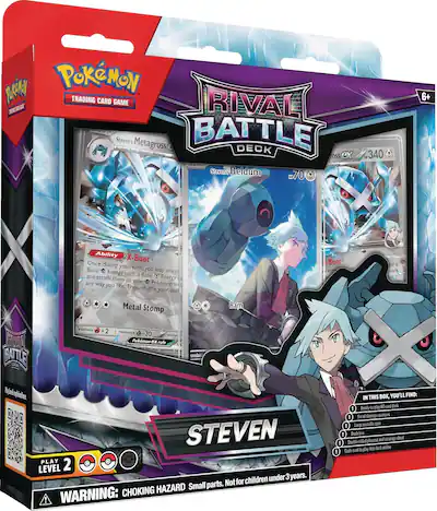 Pokemon TCG: Rival Battle Deck Steven (60 Cards) Pokemon TCG: Rival Battle Deck Steven (60 Cards)