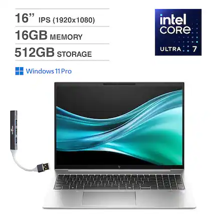 16" IPS (1920x1080)
16GB MEMORY
512GB STORAGE
Intel Core Ultra 7
Windows 11 Pro
