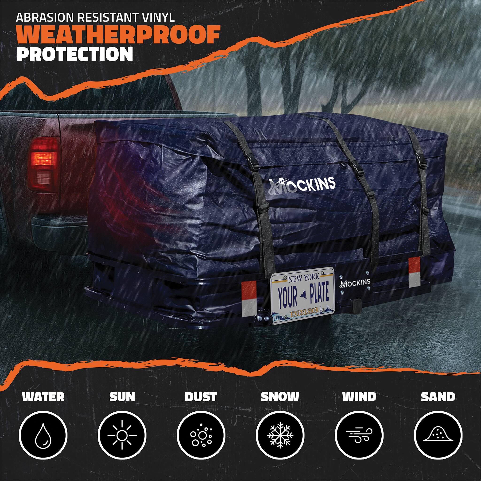 ABRASION RESISTANT VINYL WEATHERPROOF PROTECTION

MOCKINS & NEW YORK MOCKINS

YOUR PLATE EXCELMIOR

WATER SUN DUST SNOW WIND SAND