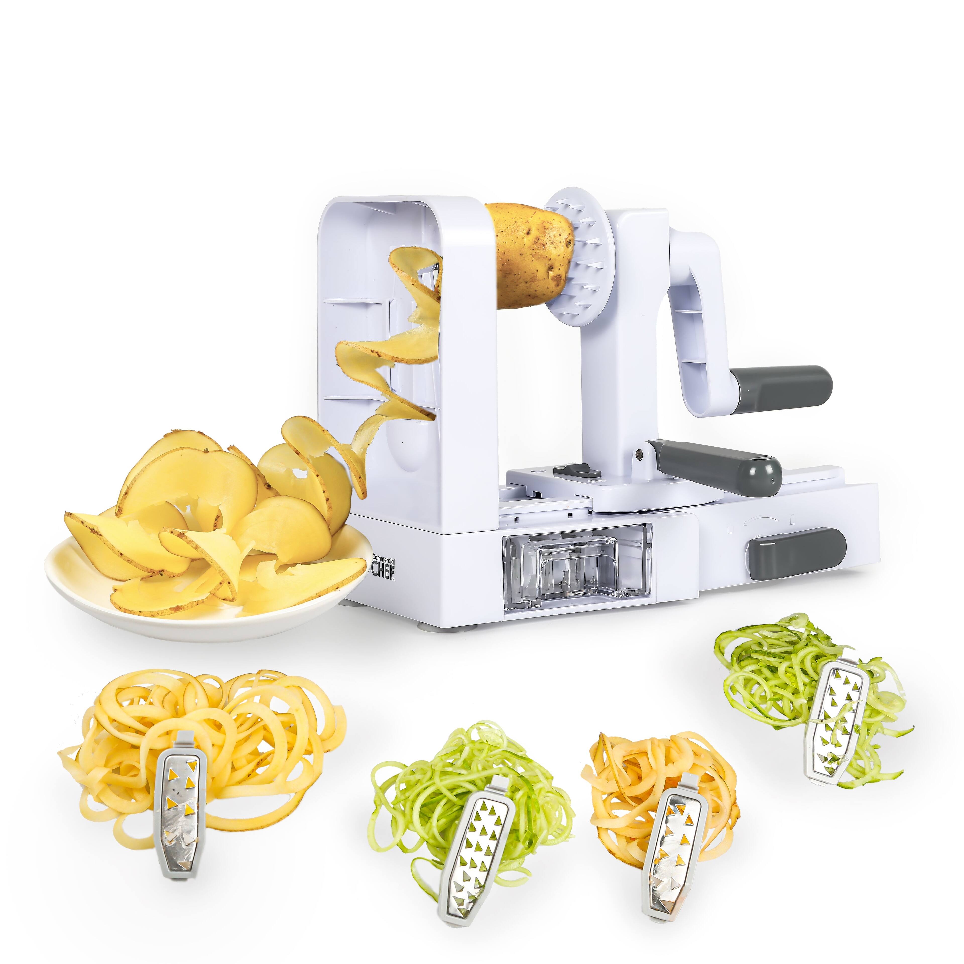Commercial Chef - Mini Spiralizer Pasta Maker - White