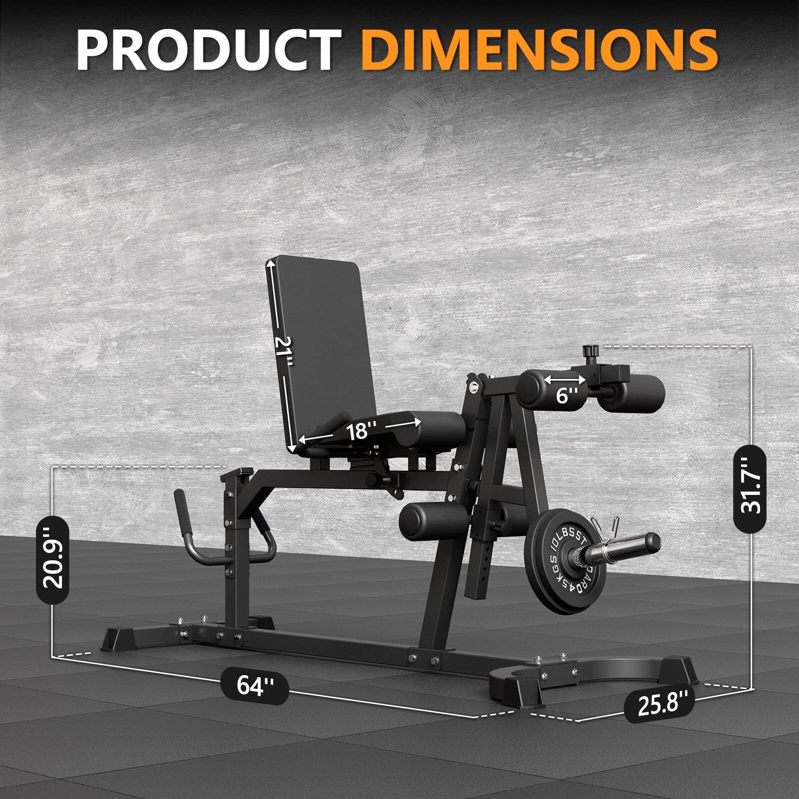 PRODUCT DIMENSIONS 20.9" 21" 18" 6" 31.7" 64" 25.8"