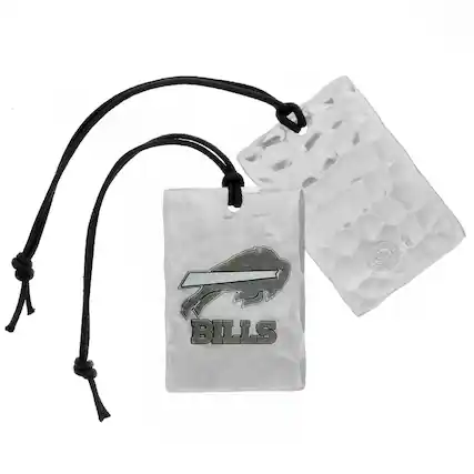 Front. Wendell August Forge - Buffalo Bills Bag Tag - Silver.