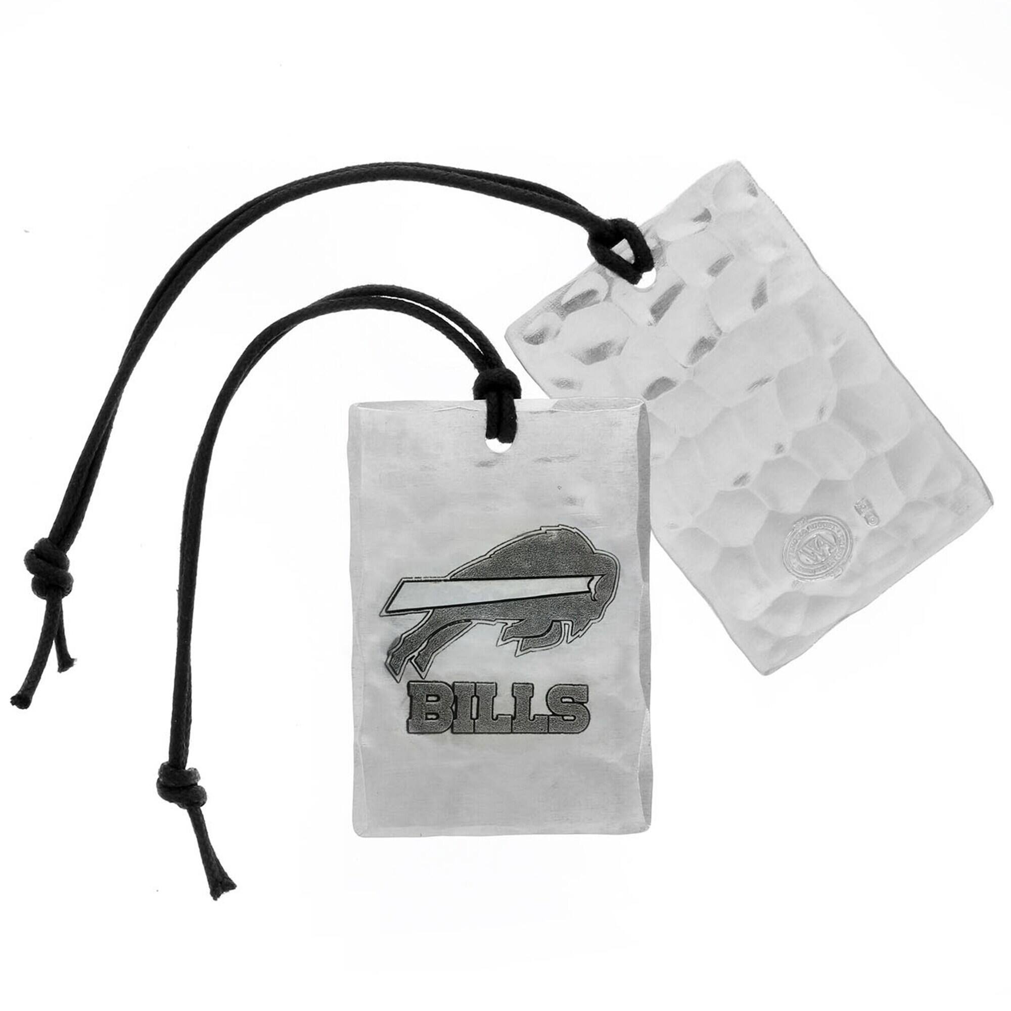 Front. Wendell August Forge - Buffalo Bills Bag Tag - Silver.