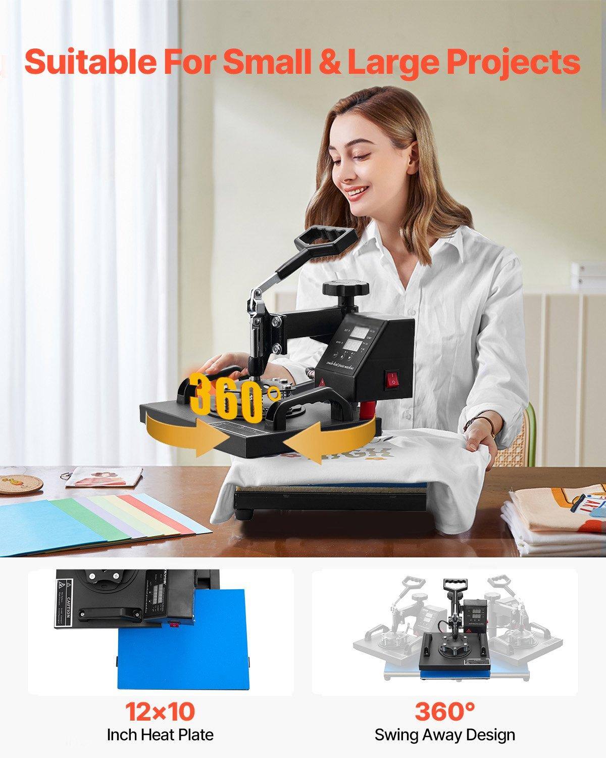 Suitable For Small & Large Projects

360°

12x10 Inch Heat Plate

360° Swing Away Design