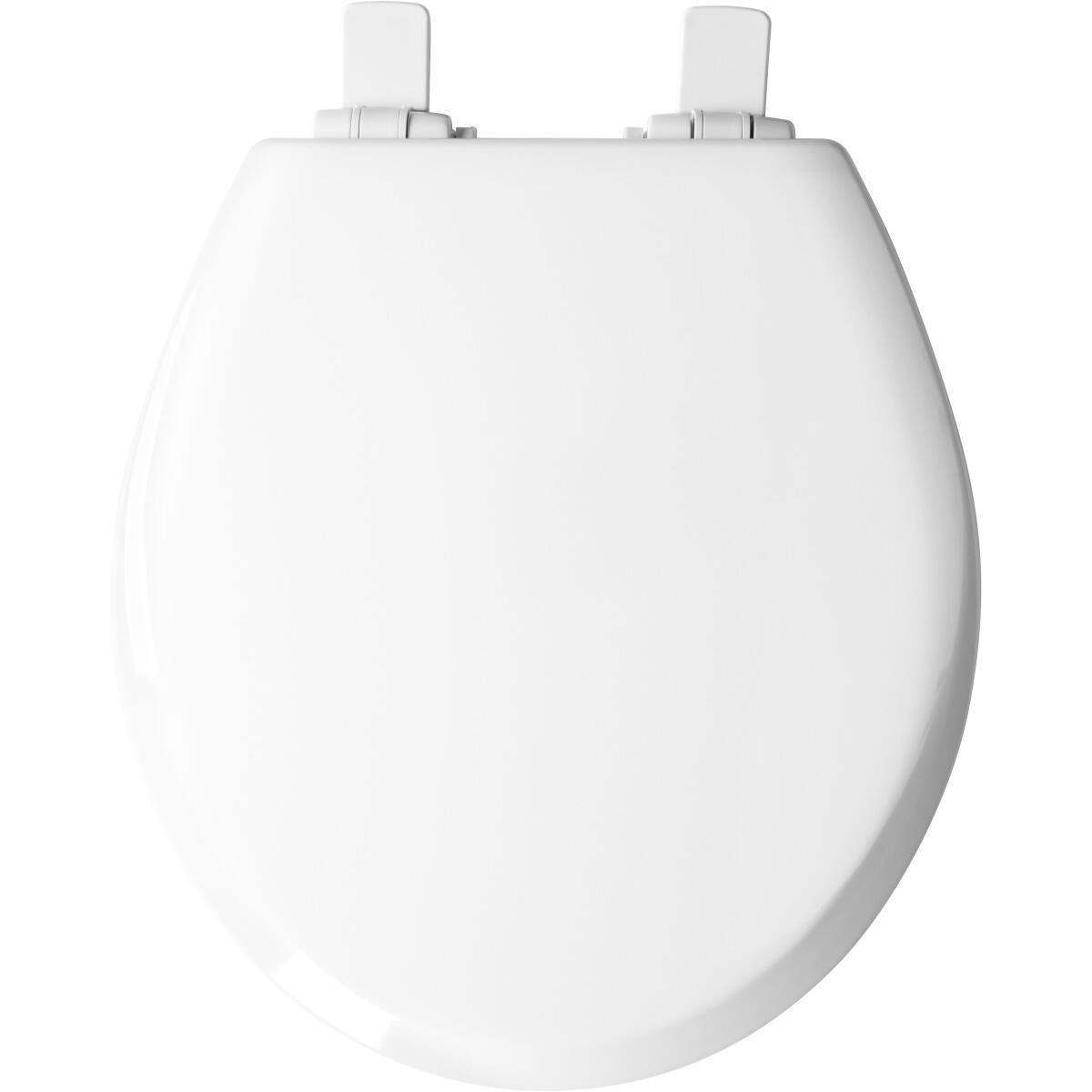 Angle. BEMIS - NextStep2 Children's Round Closed Front Toilet Seat in White - White.