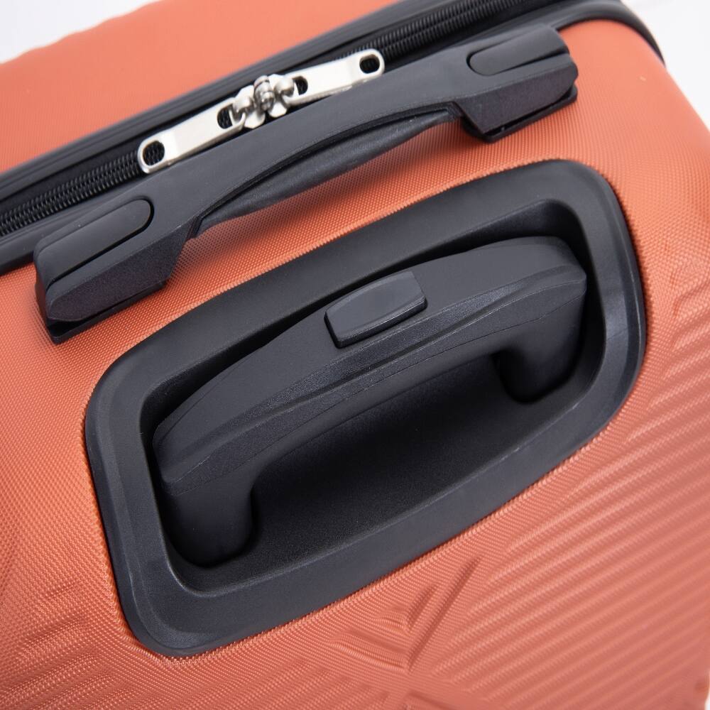 Alt View 8. Ropilly - Ropilly 4-Piece Luggage Set Dark Orange Hard Case Luggage with 14 Inch Makeup Box - Dark Orange.