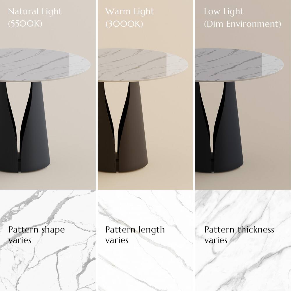 Natural Light (5500K)  
Warm Light (3000K)  
Low Light (Dim Environment)  

Pattern shape varies  
Pattern length varies  
Pattern thickness varies