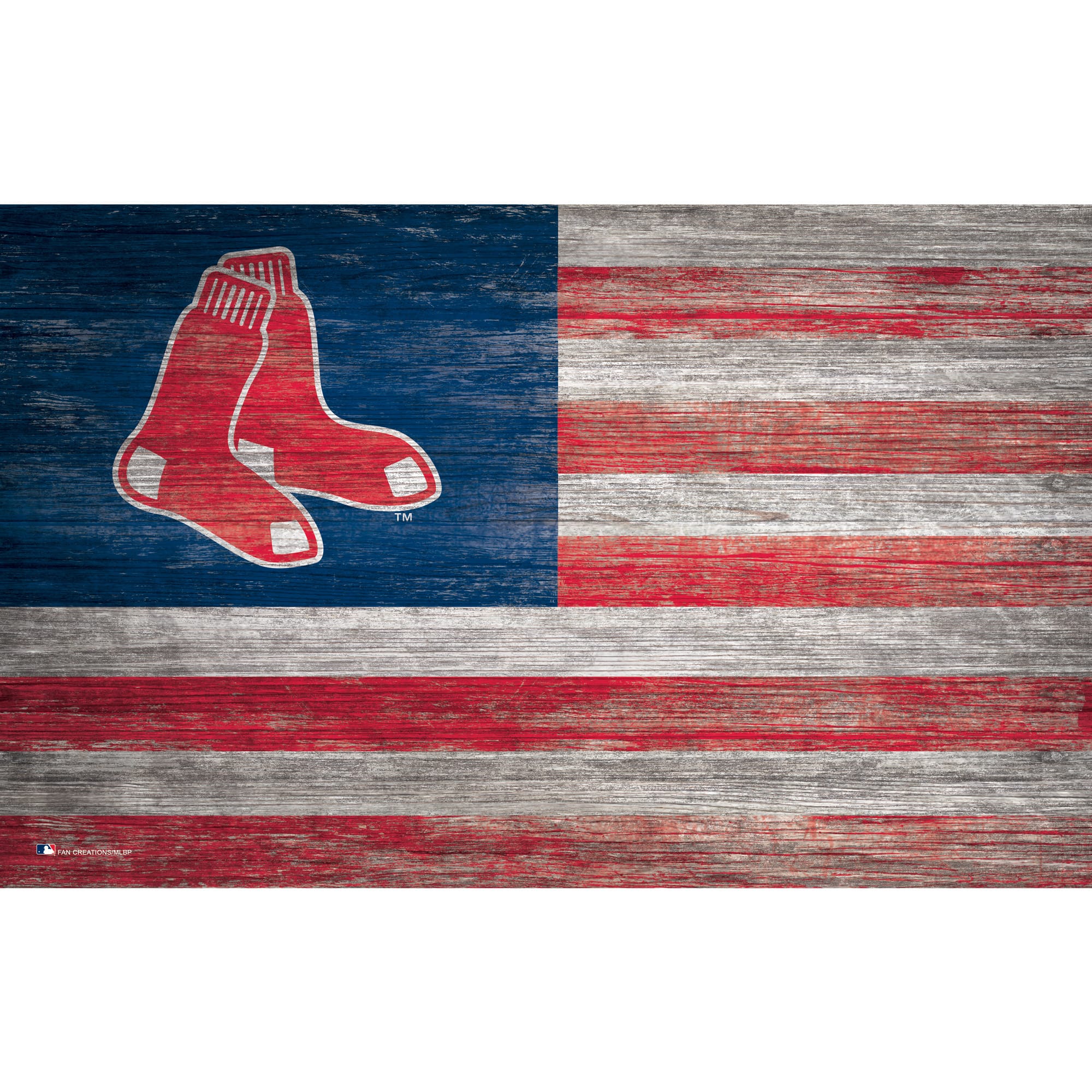 Fan Creations - 11'' x 19'' Distressed Flag Sign - Multicolor price history on PriceWatchPro