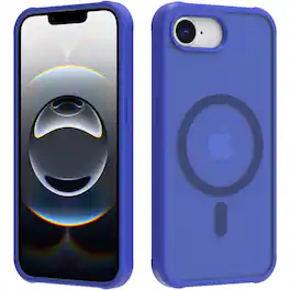 Dteck - Magnetic for iPhone 17e Case / iPhone 16e Case, Compatible with MagSafe, Translucent Matte Shockproof Phone Cover - Blue