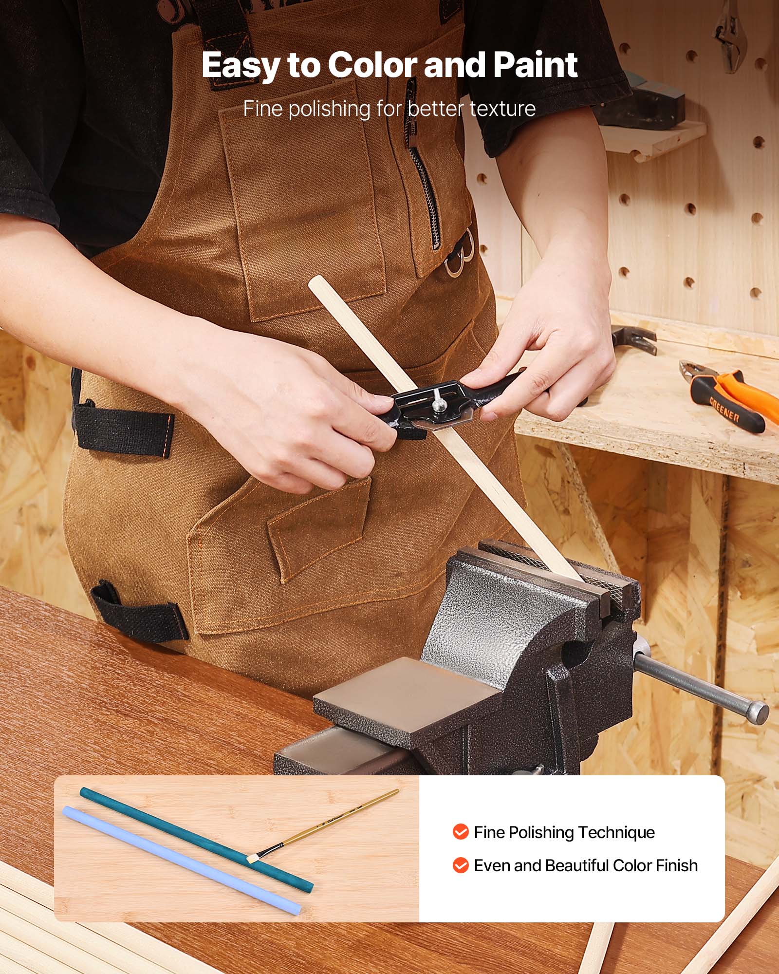 Easy to Color and Paint  
Fine polishing for better texture  

Fine Polishing Technique  
Even and Beautiful Color Finish