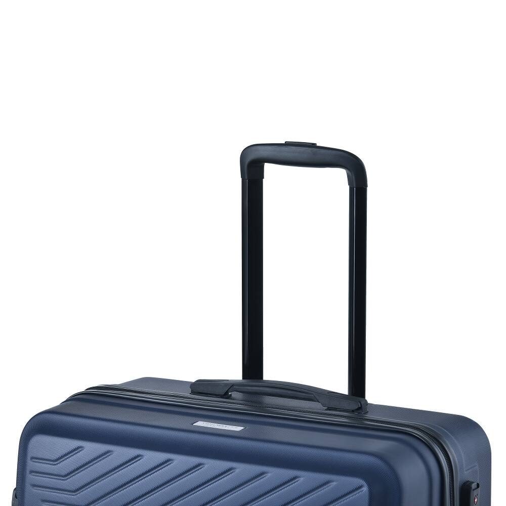 Alt View 4. Ropilly - Ropilly 3 Piece Luggage Set ABS Hard Shell Suitcase Set Navy - Navy.